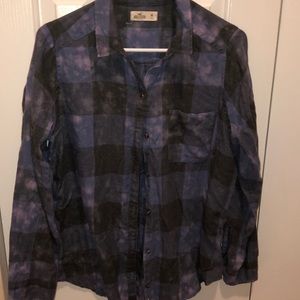 Hollister acid wash flannel